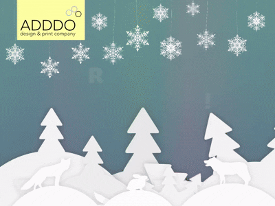 ADDDO loodud interaktiivne animeeritud jõulukaart ettevõttele, mis edastab pühadetervituse digitaalsel kujul